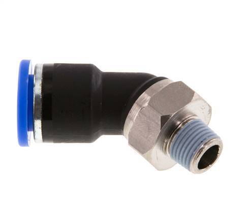 Racor de 10mm x R1/8'' 45deg con rosca macho latón/PA 66 NBR [2 piezas]