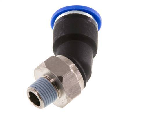Racor de 10mm x R1/8'' 45deg con rosca macho latón/PA 66 NBR [2 piezas]