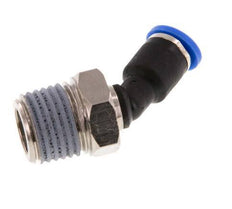 Racor de 4mm x R1/4'' 45deg con rosca macho latón/PA 66 NBR [2 piezas]