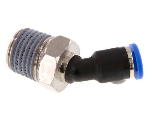 Racor de 4mm x R1/4'' 45deg con rosca macho latón/PA 66 NBR [2 piezas]