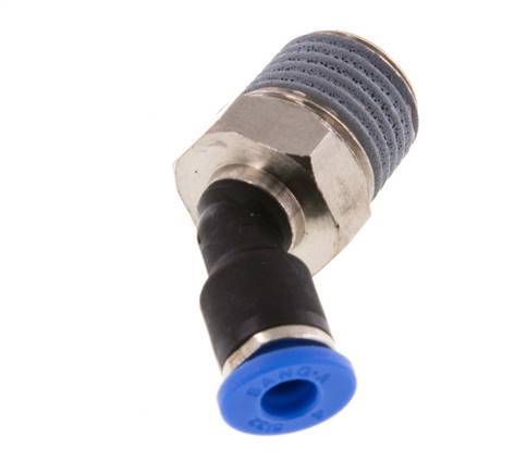 Racor de 4mm x R1/4'' 45deg con rosca macho latón/PA 66 NBR [2 piezas]