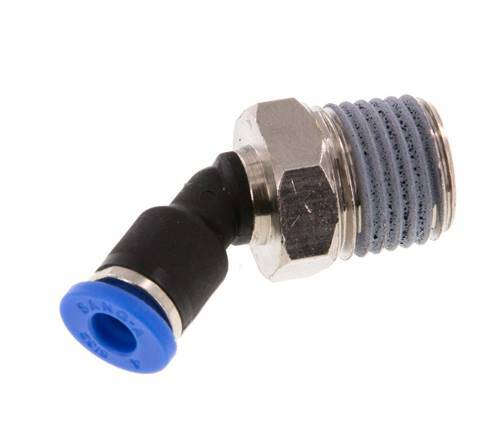 Racor de 4mm x R1/4'' 45deg con rosca macho latón/PA 66 NBR [2 piezas]
