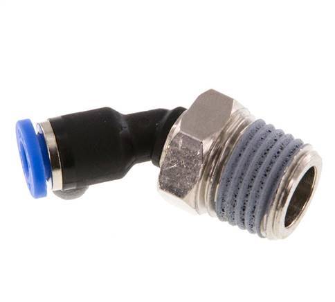 Racor de 4mm x R1/4'' 45deg con rosca macho latón/PA 66 NBR [2 piezas]