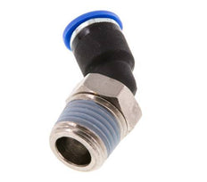 6mm x R1/4'' Racor rápido acodado de 45 grados con rosca macho Latón/PA 66 NBR [2 unidades]