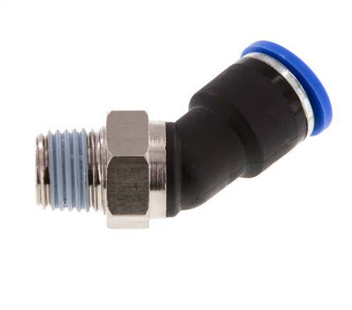 Racor de 10mm x R1/4'' 45deg con rosca macho latón/PA 66 NBR [2 piezas]