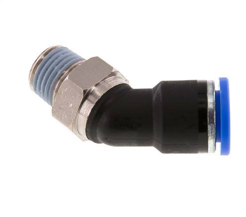 Racor de 10mm x R1/4'' 45deg con rosca macho latón/PA 66 NBR [2 piezas]