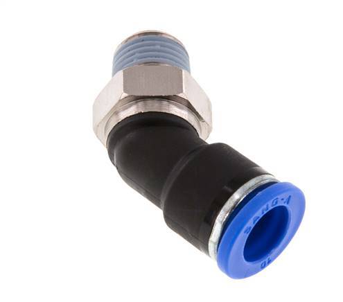 Racor de 10mm x R1/4'' 45deg con rosca macho latón/PA 66 NBR [2 piezas]