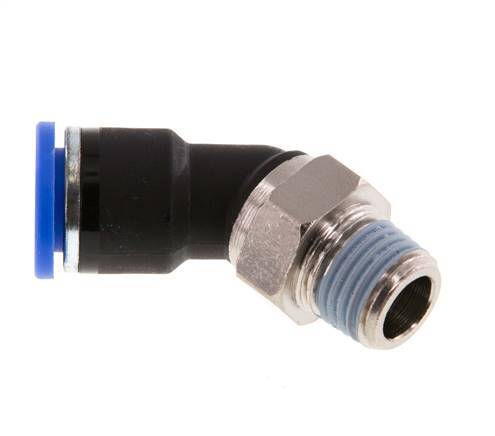 Racor de 10mm x R1/4'' 45deg con rosca macho latón/PA 66 NBR [2 piezas]