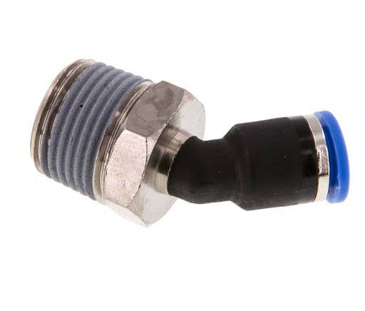 Racor de 6mm x R3/8'' 45deg con rosca macho latón/PA 66 NBR [2 piezas]