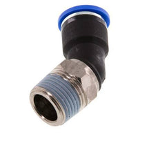 Racor de 10mm x R3/8'' 45deg con rosca macho latón/PA 66 NBR [2 piezas]