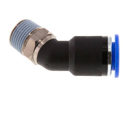 Racor de 12mm x R3/8'' 45deg con rosca macho latón/PA 66 NBR [2 piezas]
