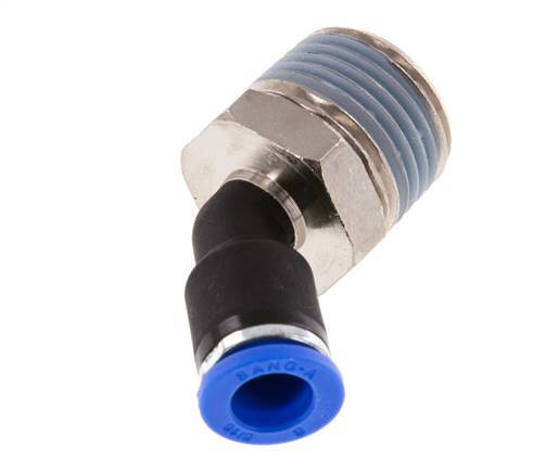Racor de 8mm x R1/2'' 45deg con rosca macho latón/PA 66 NBR [2 piezas]