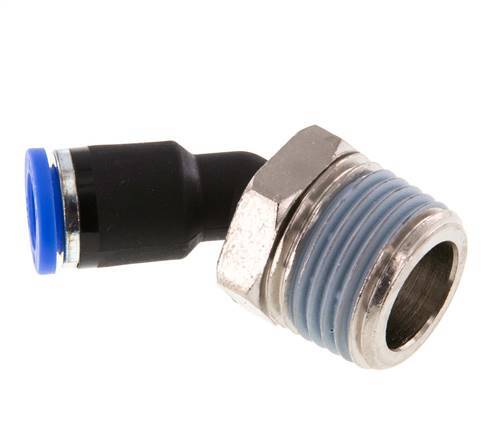 Racor de 8mm x R1/2'' 45deg con rosca macho latón/PA 66 NBR [2 piezas]