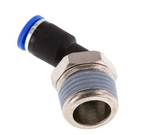 Racor de 8mm x R1/2'' 45deg con rosca macho latón/PA 66 NBR [2 piezas]
