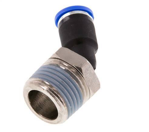Racor de 8mm x R1/2'' 45deg con rosca macho latón/PA 66 NBR [2 piezas]