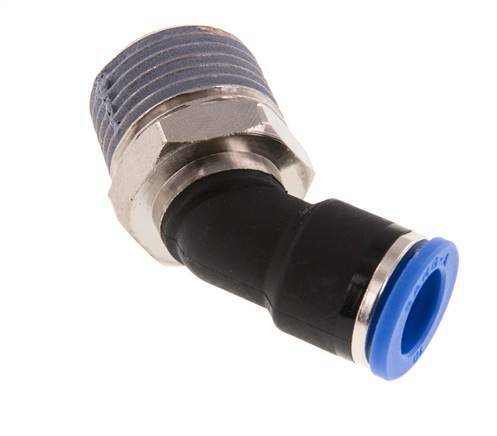Racor de 10mm x R1/2'' 45deg con rosca macho latón/PA 66 NBR [2 piezas]