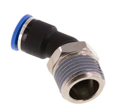 Racor de 10mm x R1/2'' 45deg con rosca macho latón/PA 66 NBR [2 piezas]