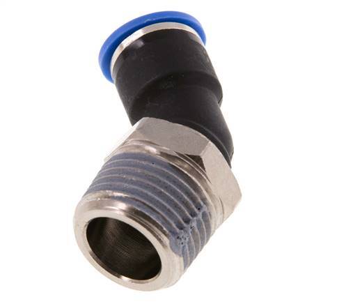 Racor de 10mm x R1/2'' 45deg con rosca macho latón/PA 66 NBR [2 piezas]