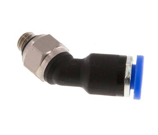 Racor de 4mm x M 5 45deg con rosca macho Latón/PA 66 NBR [2 piezas]