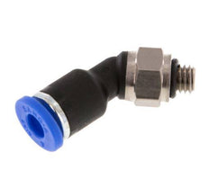 Racor de 4mm x M 5 45deg con rosca macho Latón/PA 66 NBR [2 piezas]