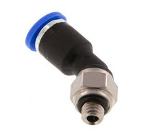 Racor de 4mm x M 5 45deg con rosca macho Latón/PA 66 NBR [2 piezas]