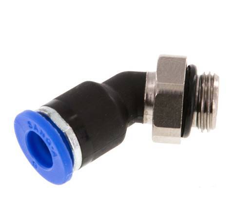 Racor de 6mm x G1/8'' 45deg con rosca macho latón/PA 66 NBR [2 piezas]