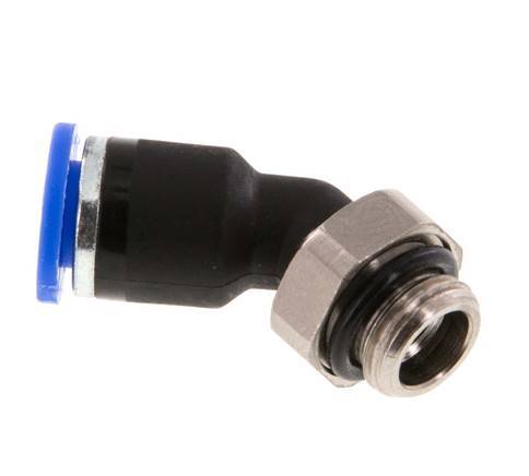 Racor de 6mm x G1/8'' 45deg con rosca macho latón/PA 66 NBR [2 piezas]