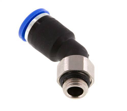 Racor de 8mm x G1/8'' 45deg con rosca macho latón/PA 66 NBR [2 piezas]
