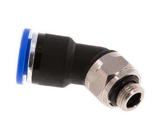 Racor de 10mm x G1/8'' 45deg con rosca macho latón/PA 66 NBR [2 piezas]