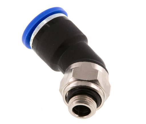 Racor de 10mm x G1/8'' 45deg con rosca macho latón/PA 66 NBR [2 piezas]
