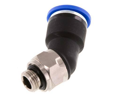 Racor de 10mm x G1/8'' 45deg con rosca macho latón/PA 66 NBR [2 piezas]