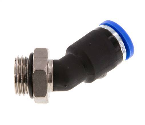 Racor de 8mm x G1/4'' 45deg con rosca macho latón/PA 66 NBR [2 piezas]