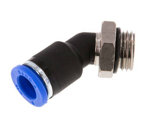 Racor de 8mm x G1/4'' 45deg con rosca macho latón/PA 66 NBR [2 piezas]
