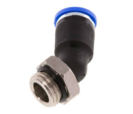 Racor de 8mm x G1/4'' 45deg con rosca macho latón/PA 66 NBR [2 piezas]