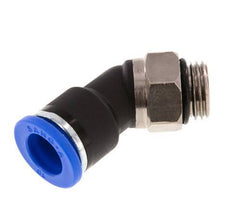 10mm x G1/4'' Codo 45deg Racor con rosca macho Latón/PA 66 NBR [2 Piezas]