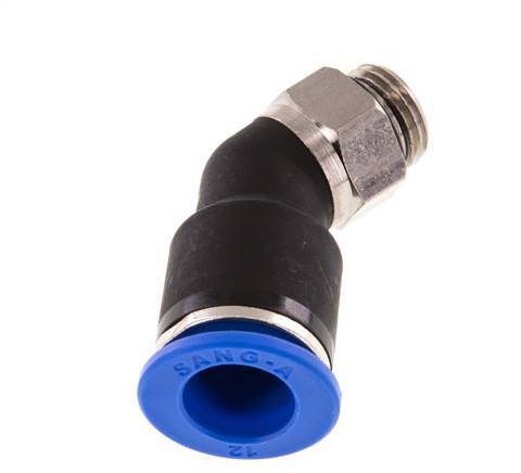 Racor de 12mm x G1/4'' 45deg con rosca macho latón/PA 66 NBR [2 piezas]