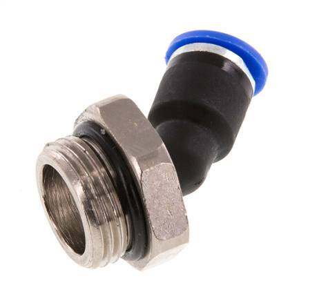 Codo de 6mm x G3/8'' 45deg con rosca macho Latón/PA 66 NBR [2 piezas]