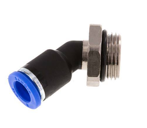 Racor de 8mm x G3/8'' 45deg con rosca macho latón/PA 66 NBR [2 piezas]