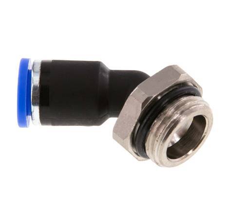 Racor de 8mm x G3/8'' 45deg con rosca macho latón/PA 66 NBR [2 piezas]