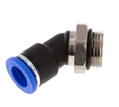 Racor de 10mm x G3/8'' 45deg con rosca macho latón/PA 66 NBR [2 piezas]