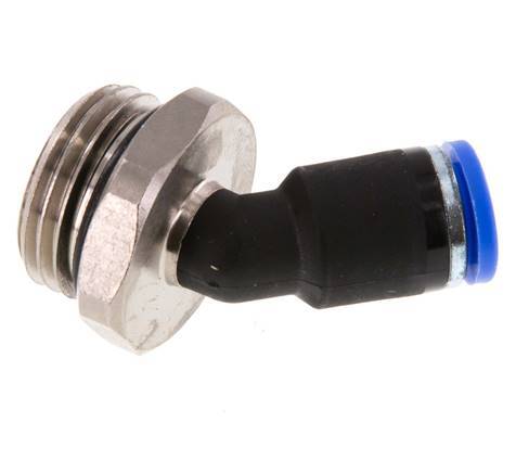 Racor de 8mm x G1/2'' 45deg con rosca macho latón/PA 66 NBR [2 piezas]