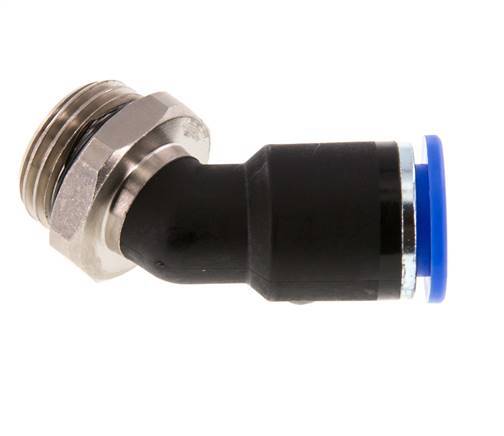 Racor de 12mm x G1/2'' 45deg con rosca macho Latón/PA 66 NBR