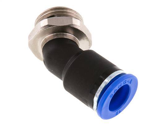Racor de 12mm x G1/2'' 45deg con rosca macho Latón/PA 66 NBR