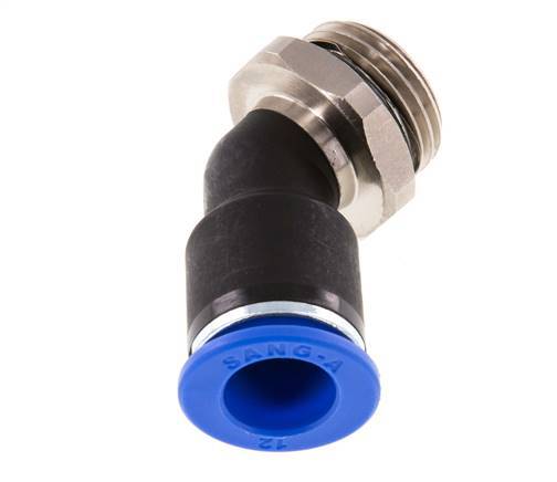 Racor de 12mm x G1/2'' 45deg con rosca macho Latón/PA 66 NBR