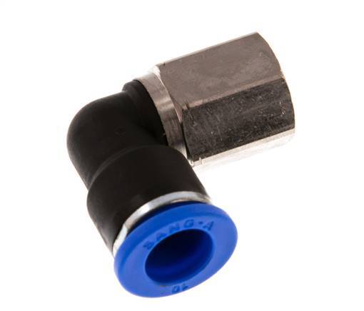 Codo de 90 grados 10mm x G1/4'' con rosca hembra latón/PA 66 NBR giratorio [2 piezas]
