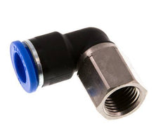 Codo de 90 grados 10mm x G1/4'' con rosca hembra latón/PA 66 NBR giratorio [2 piezas]