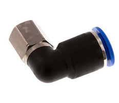 Codo de 90 grados 12mm x G1/4'' con rosca hembra Latón/PA 66 NBR Giratorio
