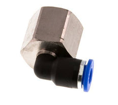 Codo de 6mm x G3/8'' de 90 grados con rosca hembra latón/PA 66 NBR giratorio [2 piezas]