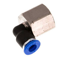 Codo de 6mm x G3/8'' de 90 grados con rosca hembra latón/PA 66 NBR giratorio [2 piezas]