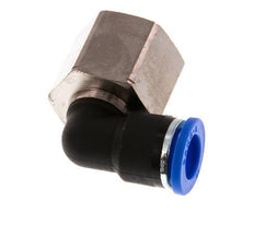 Codo de 90 grados 10mm x G1/2'' con rosca hembra Latón/PA 66 NBR Giratorio
